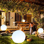 Globe Floor Lamp, 14-in Rechargeable LED Ball Light Globe Light w/Remote, Versatile Glowing Orb Mood Lamps Waterproof Outdoor Orb Lamp, Dimmable RGB Color Changing Light Up Ball for Home Garden Yard
