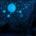 1049Pcs Glow in The Dark Stars and Moon for Ceiling, Wall Bedroom Chirldren's Room Stickers Decals Decor, Boys & Girls' Gifts