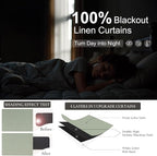 Living Room Green Black Out Curtains 63 Inch Long 2 Panel Thermal Insulated Heat Blocking Sage Green Light Curtains for Nursery Teen Boys Bedroom Playroom Office Boho Cottage Core Decorative 63 Length