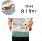 DECOMOMO Small Storage Basket, Closet Storage Bins, Baskets for Organizing Shelves (Teal & White, Small - 6 Pack)