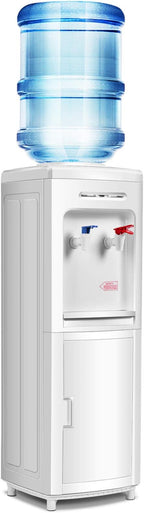 SAFEPLUS Top Loading Water Cooler Dispenser, Hot & Cold Freestanding Water Cooler Holds 5 Gallon Bottles Perfect for Home Office School UL & Energy-Saving Approved