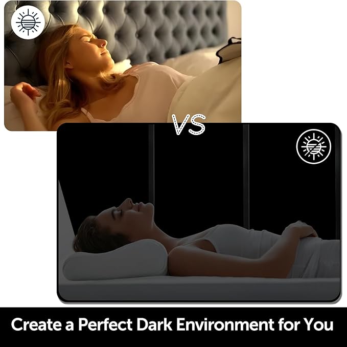HIDBEA Mirror Blackout Window Film,100% Light Blocking Room Darkening Window Privacy Film,Mirror Glass Window Film Heat Control,Removable Window Cover Tint for Day Sleep(Mirror Black,29.5in x 6.5ft)
