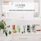 LOVSPA Reed Diffuser Set, Roasted Chestnuts Scented Oil Diffuser with Sticks, Home Fragrance Accessories for Bathroom Shelf Decor, Aroma Diffusers for Home or Office Fall Decor, USA Made