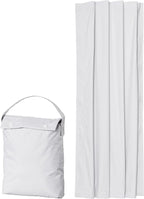 Amazon Basics Portable Blackout Curtain Shade with Suction Cups, 50"W x 78"L, 1 Pack, White