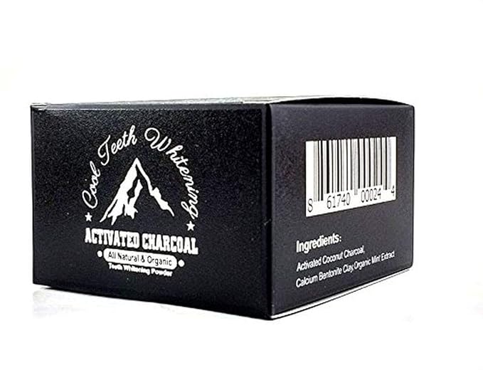 Activated Natural Organic Charcoal Toothpaste For Sensitive Tooth and Gum Powder - Whiten, Clean and Detoxify - Vegan - No Chemicals - No Bleach Whitener