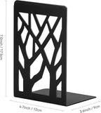Book Ends, Bookends, Bookends for Shelves, Bookend, Book Ends for Heavy Books, Black Metal Book Shelf Holder Home Decorative, Book Stoppers for Shelves 3 Pair