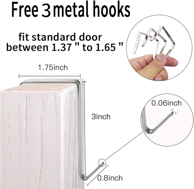 2 Pack Extra Large Hanging Crystal Clear Over Door Shoe Organizers, Closet Shoe Rack Organizer, 12+6 Pockets, 8 Hooks, White (59" x 21.6")