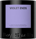 Boy Smells Violet Ends Candle - 8.5 oz - Aromatic Candle for Home with Rhubarb, Violet and Smoked Papyrus - Up to 50-Hour Burn - Cotton Wick