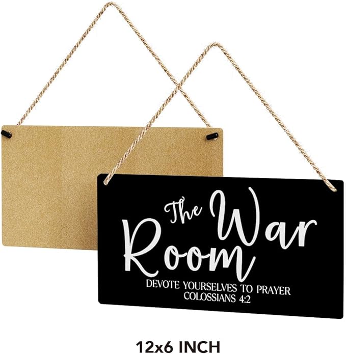 Black Decor Rustic War Room Decor Christian Bible Verse Wood Decoration Sign Regalos Cristianos Para Mujer Scripture Printed Wood Sign Wall Art Religious Gifts Faith Based Gifts