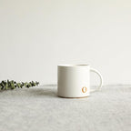 COLLECTIVE HOME - Monogram Ceramic Mugs, 15 oz Golden Initial Coffee Cups, Elegant Alphabet Tea Mugs, Elegant Personalized Mug with Gift Box, Luxurious Cups for Office and Home (o)