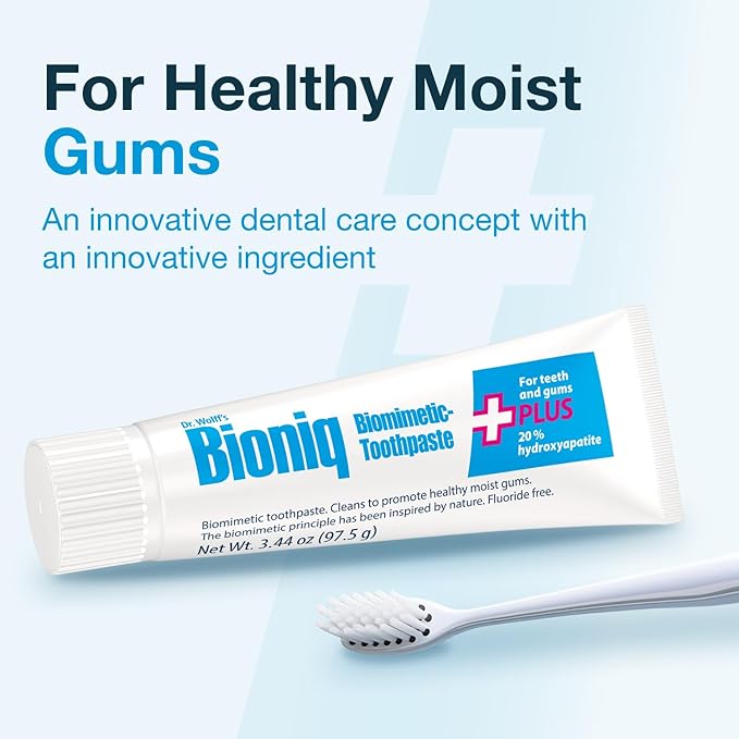 Bioniq Plus Biomimetic Toothpaste with 20 Percent Hydroxyapatite for Teeth and Gums I Clinically Tested I 3.44 oz