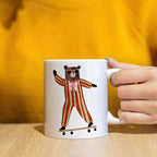 JINYO Bear Mug, Bear Coffee Mug, Funny Bear Coffee Cup, Bear Gifts for Women Men, Bear Lovers Gifts, Bear Gifts For Bear Lovers Women, Bear Themed Gifts, Bear Gifts For Bear Lovers, 11oz