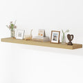 Dreamland 55 Inches Floating Shelves for Wall, 9.3" Deep Long Floating Shelves Set of 1, Large Display & Storage Shelf, Wall Shelf for Bathroom Bedroom Living Room Kitchen Office, Oak