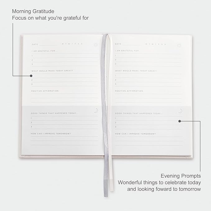 And Per Se Gratitude Journal – Five Minutes a Day to Cultivate Mindfulness, Happiness, Positive Vibes, Affirmations & Self-Reflection – Undated Daily Gratitude Journal for Women & Men (Lavender)