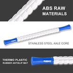 Muscle Roller Stick for Athletes - Deep Tissue Fascia Blaster & Roller Massager for Myofascial Pain Relief - Handheld Physical Therapy & Recovery Tool(Blue White-24 inch)