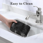 Luxspire Toothbrush Holder, 2 Slots Toothbrush and Toothpaste Holdersfor Bathrooms, Resin Toothbrush Holder Electric Toothbrush Stand for Vanity Countertop, Bathroom Accessories, Matte Black