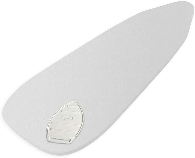 Encasa Homes Silicon Mat for Hot Iron Rest - Heat Resistant, Anti - Slip, Thicker Pad for Protecting Your Table During Ironing, Non-Burning, Machine Washable, Durable - White