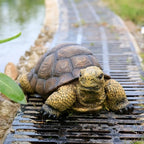 Weather-Resistant Resin Turtle Statue Decoration, Exquisite Handicraft, Artistic Simulation Animal Sculpture, Suitable for Outdoor Gardens, Courtyards, Ponds, Colorful Holiday Decoration Gifts