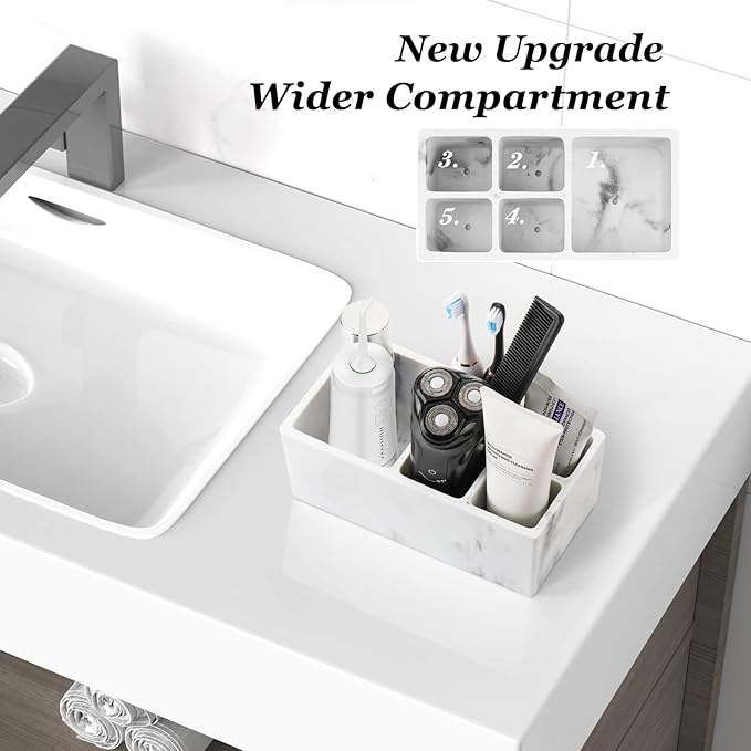 Luxspire Toothbrush Holder, Ink White