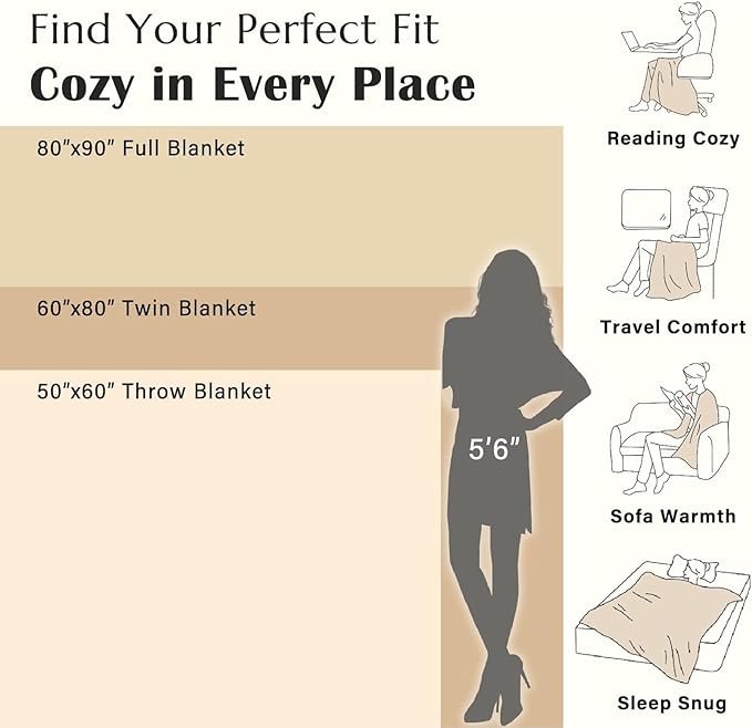 JINCHAN Boho Floral 100% Cotton Blanket 4-Layer Throw Blanket with Tassel Taupe and White Flower Butterfly Soft Luxury Rustic Farmhouse Decor Blanket for Couch Bed 60x80 inch All Season gift for women