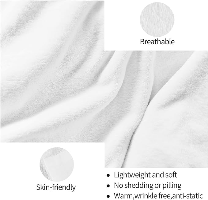 HGOD DESIGNS Watercolor Eucalyptus Flannel Fleece Bed Blanket Throw Blanket Lightweight Cozy Plush Blanket for Bedroom Living Rooms Sofa Couch 50"x60"