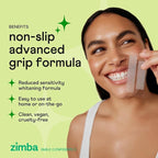 Zimba Spearmint Flavored Teeth Whitening Strips | Vegan, Enamel Safe Hydrogen Peroxide Teeth Whitener for Coffee, Wine, Tobacco, and Other Stains | 14 Day Treatment | Spearmint