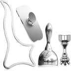 ONUEMP 4-in-1 Stainless Steel Massage Therapy Tools for Ice Body Sculpting, Maderoterapia Kit Colombiana, Gua Sha Scraping Body & Facial Massager for Lymphatic Drainage, Anti Cellulite