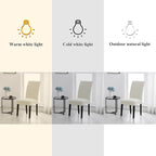 Joccun Chair Covers for Dining Room Set of 2, Dining Chair Slipcovers Stretch Dining Room Chair Covers Seat Protector,Washable Parsons Chair Cover for Home,Hotel,Banquet(Ivory,2 Pack)