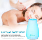 Diffuserlove Essential Oil Diffusers 200ML Remote Control Ultrasonic Mist Humidifiers BPA-Free Aromatherapy Diffuser with 7 Color Lights, Auto Shut-Off for Bedroom Office Kitchen