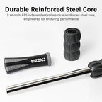 Muscle Roller Stick for Athletes - Deep Tissue Fascia Blaster & Roller Massager for Myofascial Pain Relief - Handheld Physical Therapy & Recovery Tool(Gray black-18 inch)