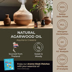 Gya Labs Agarwood Essential Oils for Diffusers - 0.34 Fl Oz - 100% Pure Natural Agarwood Oils for Skin, Massage Candle Making Scent