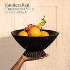 Folkulture Wooden Fruit Bowl for Kitchen Island | (11") Countertop or Eco Friendly Decorative Centerpiece Table Decorations | Decorative-Bowl or Fruits Tray or Fruits Holder for Kitchen Counter Decor