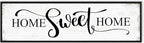 HLJ ART Home Sweet Home Wall Decor Above Bed 16"x48" Framed Large Bedroom Signs Decor for Master Family Room Living Room Dining Room,Modern Farmhouse Ructic Home Sign Behind Couch Wall Decor