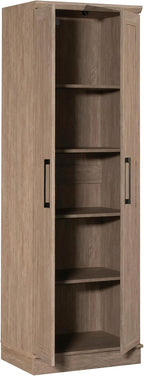 HomePlus Kitchen Pantry Storage Cabinet with Adjustable Shelves, Laundry Bathroom Storage Cabinet, Brushed Oak Finish