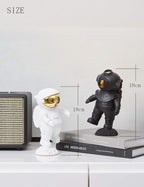 HAUCOZE Diver Figurine Decor Modern Statue Sculpture Table Centerpiece Polyresin 7.5 inch