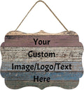 Personalized Custom Wooden Signs with Any Text Name for Home Door Man Cave Bar Family Farmhouse Decorative Home Kitchen Rustic Wall Decor