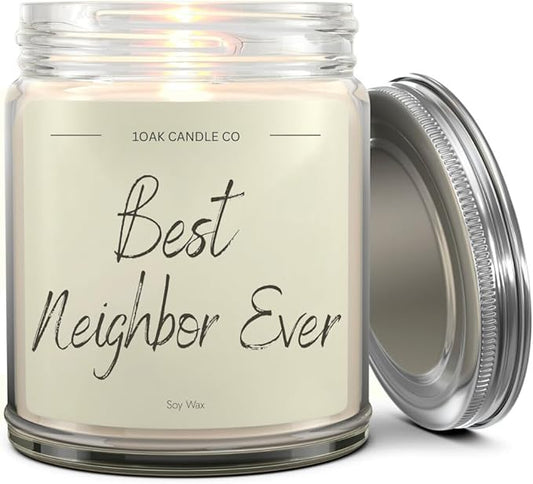 1OAK Vanilla Candle - Best Neighbor Gift for Christmas and Housewarming - Thank You Present for Women and Men