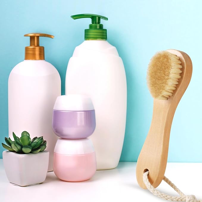 3 Pcs Wood Laundry Stain Brush Stain Remover Brushes with Boar Bristle Small Stain Brush for Clothes for Scrubbing Stains from Furniture Fabric Leather(3 Pcs A)