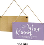 Purple Decor Rustic War Room Decor Christian Decoration Bible Verse Wood Decoration Sign Christian Scripture Printed Wood Sign Wall Art Religious Gifts Faith Based Gifts
