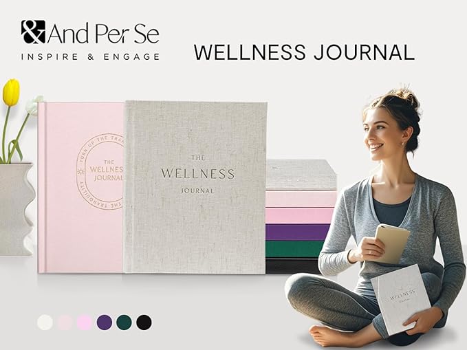 And Per Se Wellness Journal, Undated Daily Wellness Planner to Practice Positive Thinking, Mindfulness & Reflection, 91 Days Self-Care Journal For Women & Men(Beige)