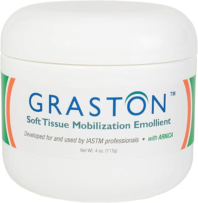 Graston Technique Arnica Soft Tissue Emollient - 4oz Jar Pro-Grade Therapy Cream for IASTM, Massage, Relief and Recovery, 1-Pack