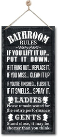 Rustic Bathroom Decor, Western Bathroom Decor, Funny Bathroom Signs Wall Decor, Bathroom Decor, Farmhouse Bathroom Decor, Country Bathroom Decor, Bathroom Signs, Bathroom Rules Wall Décor A1