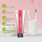 Original Herbal Toothpaste - Travel Size 0.88 oz, Pack of 4 - Fluoride-Free, Fresh Mint - Natural, Non GMO, Fluoride Free, Gluten Free,Oral Care, Freshens Breath