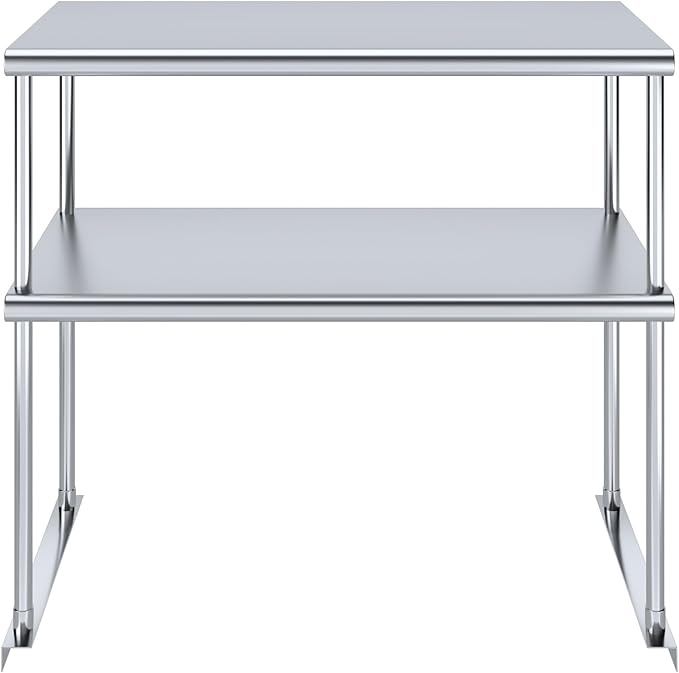 AmGood Double OverShelf Stainless Steel NSF - Many (36" Long x 18" Deep)