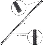 VVOKGO Rebar Stakes 36 Inch 16-Pack Concrete Form Stakes Heavy Duty Straight Ground Anchors, 3/8" Diameter Metal Steel Spikes with Chisel Point End for Plant Support, Garden Border,Landscape Edging
