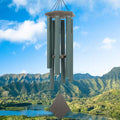 Wind Chimes Outdoor Large Deep Tone, 44 Inches Sympathy Wind Chimes Tuned Soothing Melody, Memorial Wind-Chime with 6 Heavy Tubes for Outside Decoration, Garden/Yard. Green