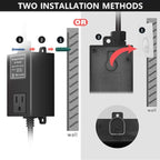 Garbage Disposal Air Switch Kit for SinkTop Waste Disposal with Stainless Steel Polished Short Air Button by briidea