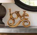 Decozen Gifts for Mom - Wooden Love Letters Sculpture - Mother's Day Birthday Gifts, Home, Office, Living Room, Shelf, Fireplace, Farmhouse, Tabletop, Boho and Mantle Decor - Mothers Day Decorations