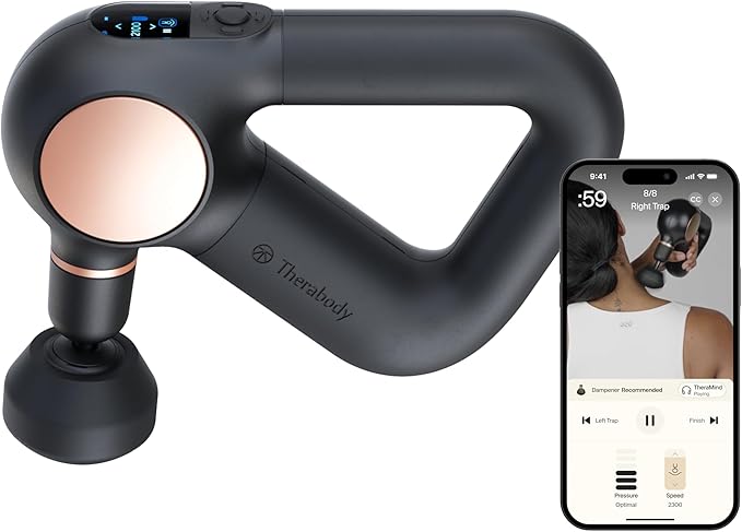 TheraGun Sense by Therabody - Deep Tissue Massage Gun with Preloaded Routines for Stress Relief, Pain Relief & Muscle Soreness in Neck, Back, Leg, Knee, and Shoulder (Black)