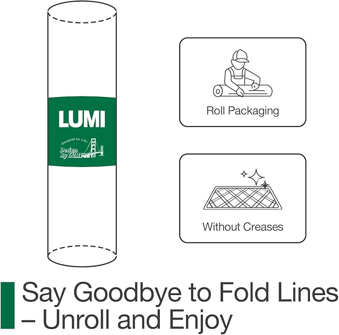 LUMI Ultra Thin Door Mat for Entryway,36"x59" Low Profile Non Slip Rubber Backing Indoor Doormat, Easy Clean Welcome Entrance Mat for Inside House, Patio, Greenish Grey